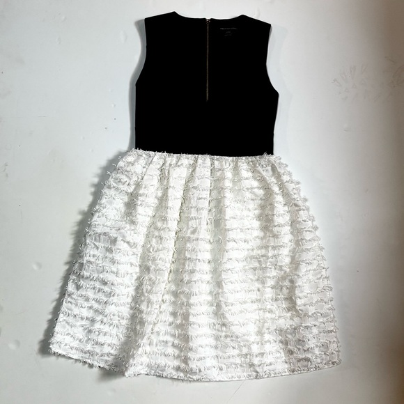 French Connection Black & White Party Dress 8 - Picture 8 of 14